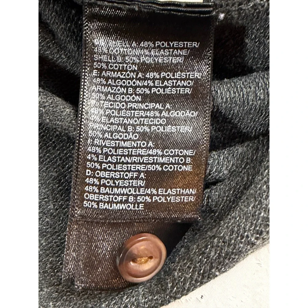 The North Face Mens FlashDry Henley Shirt Long Sleeve Gray Heather Large L/G